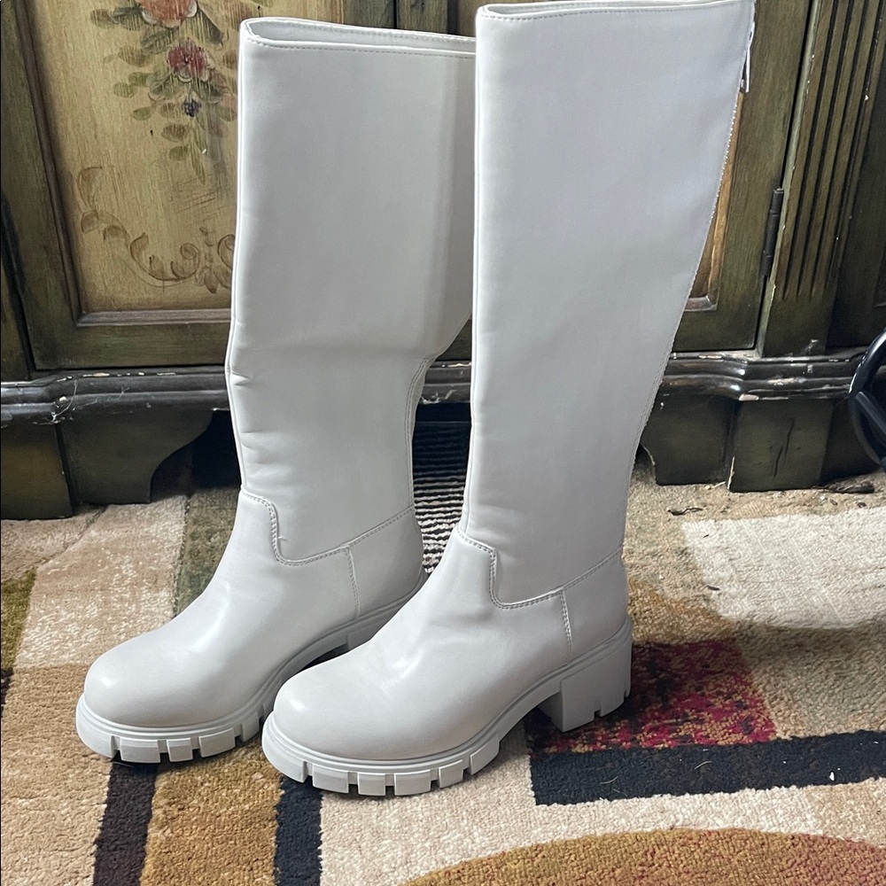 Madden Girl White Over the Knee Boots